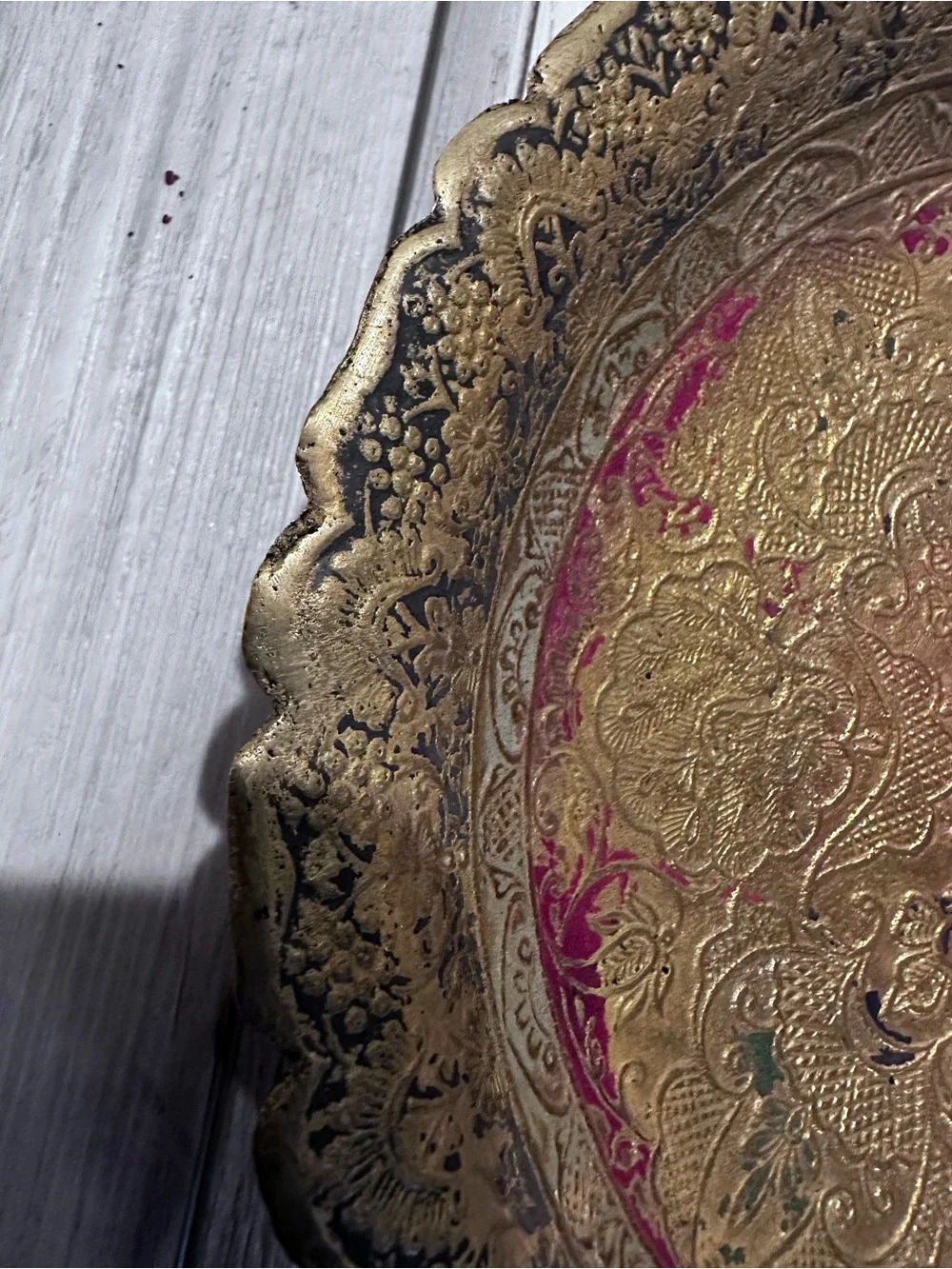 Ornate Decorative Brass plate